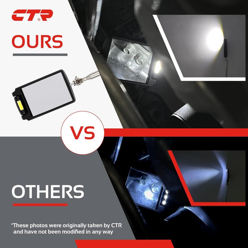 CTR 5PCS Telescoping Magnetic Pickup Tool Kit with Super Bright COB LED Square Inspection Mirror, Flexible Magnet Flashlight, Adjustable Inspection Tool with Long Handle - Best Gadgets Gifts for Men - Image 3